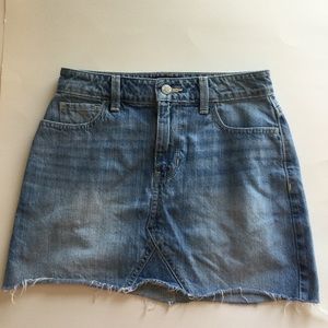 Hollister Junior Denim Short Skirt High Rise Size 1